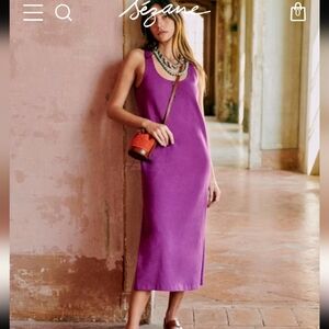 Sezane Ariana Dress Purple XS NWOT